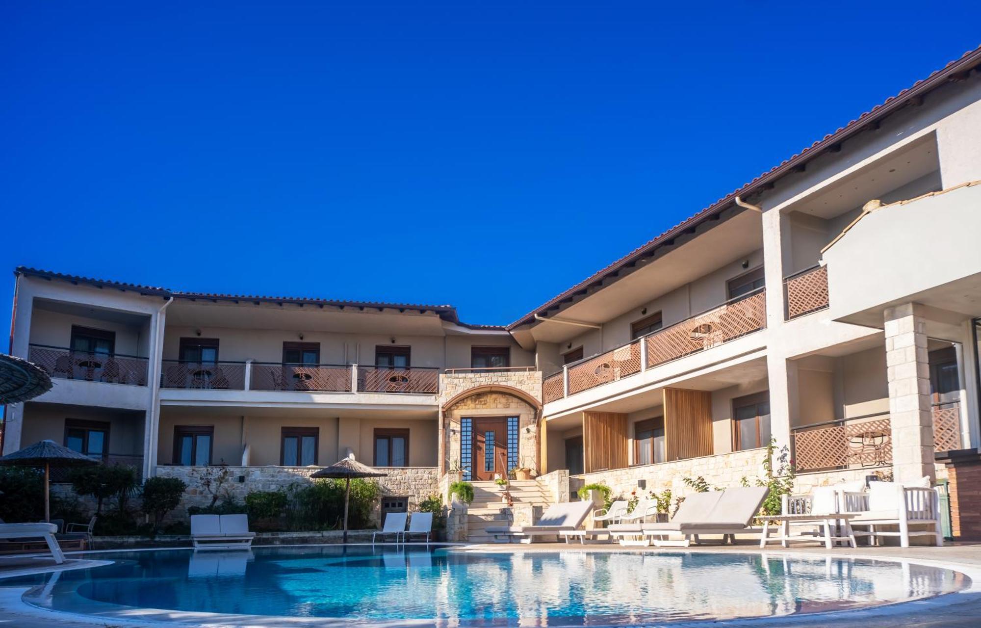 Stamos Hotel Afytos Buitenkant foto